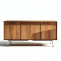 Ladenkast van hout met glazen deuren 120 x 40 x 70cm voor woonkamergebruik