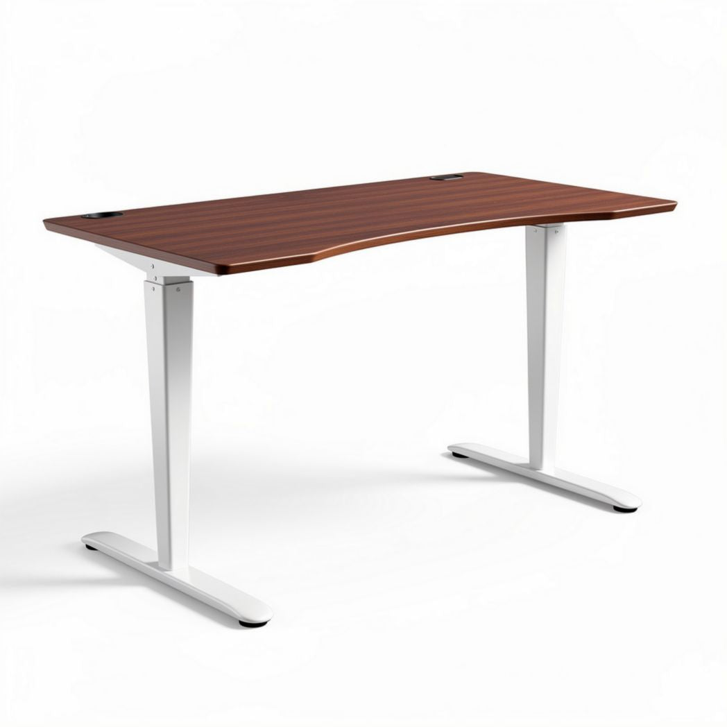 Bureau met houten blad en metalen poten 150 x 75 x 75cm voor thuiskantoor